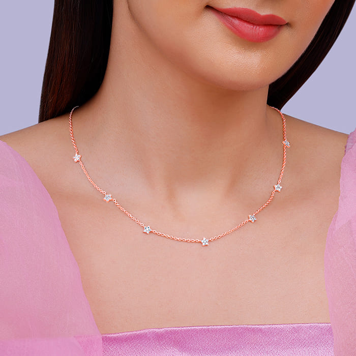 Rose Gold Star Constellation Necklace – GIVA