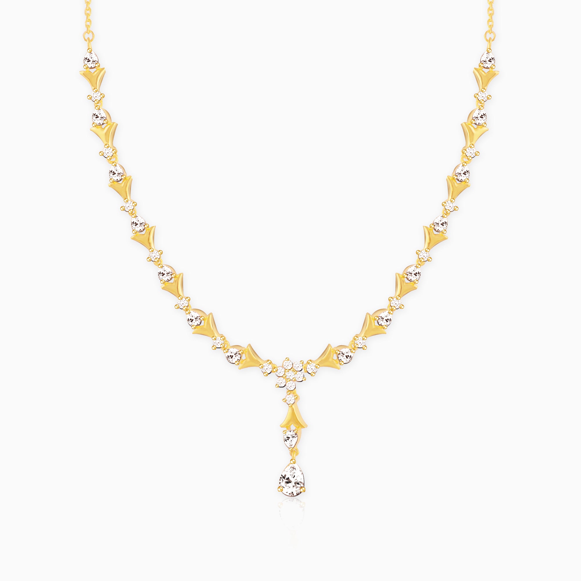 Golden Glinting Joy Zircon Pendant - Image 1