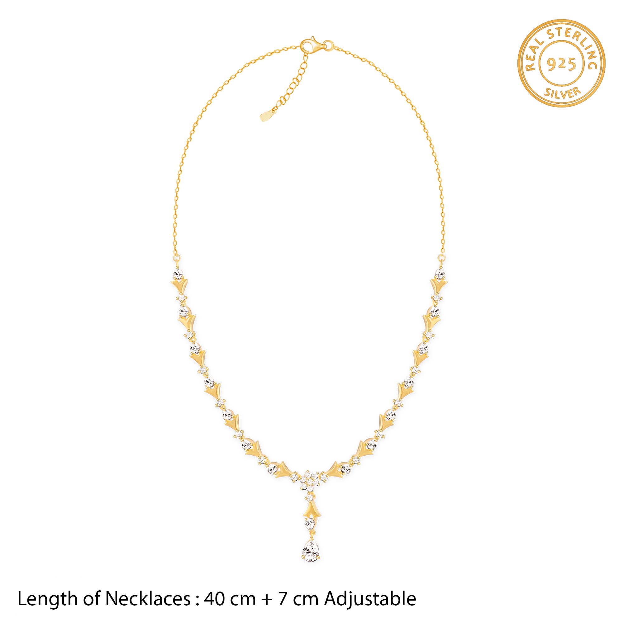 Golden Glinting Joy Zircon Pendant - view 4