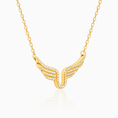Golden Studded Fluttering Necklace
