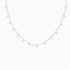 Silver Baby Pink Fantasy Necklace