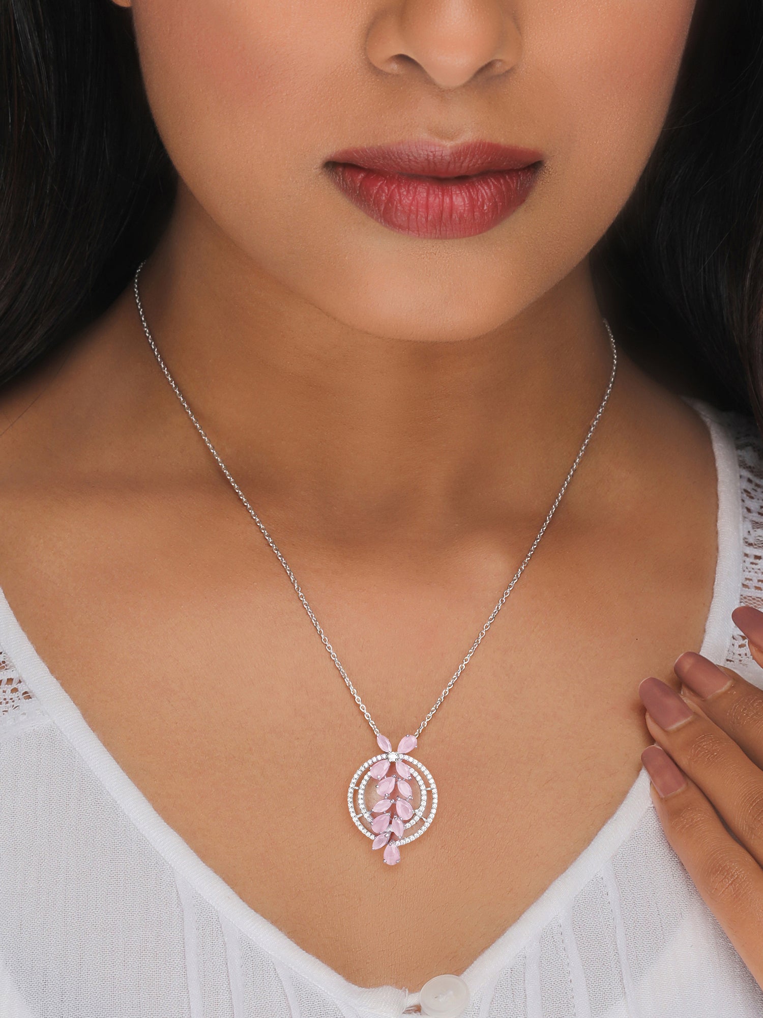 The Pink Periwinkle Pendant