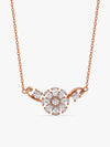 Rose Gold Floral Shine Earrings