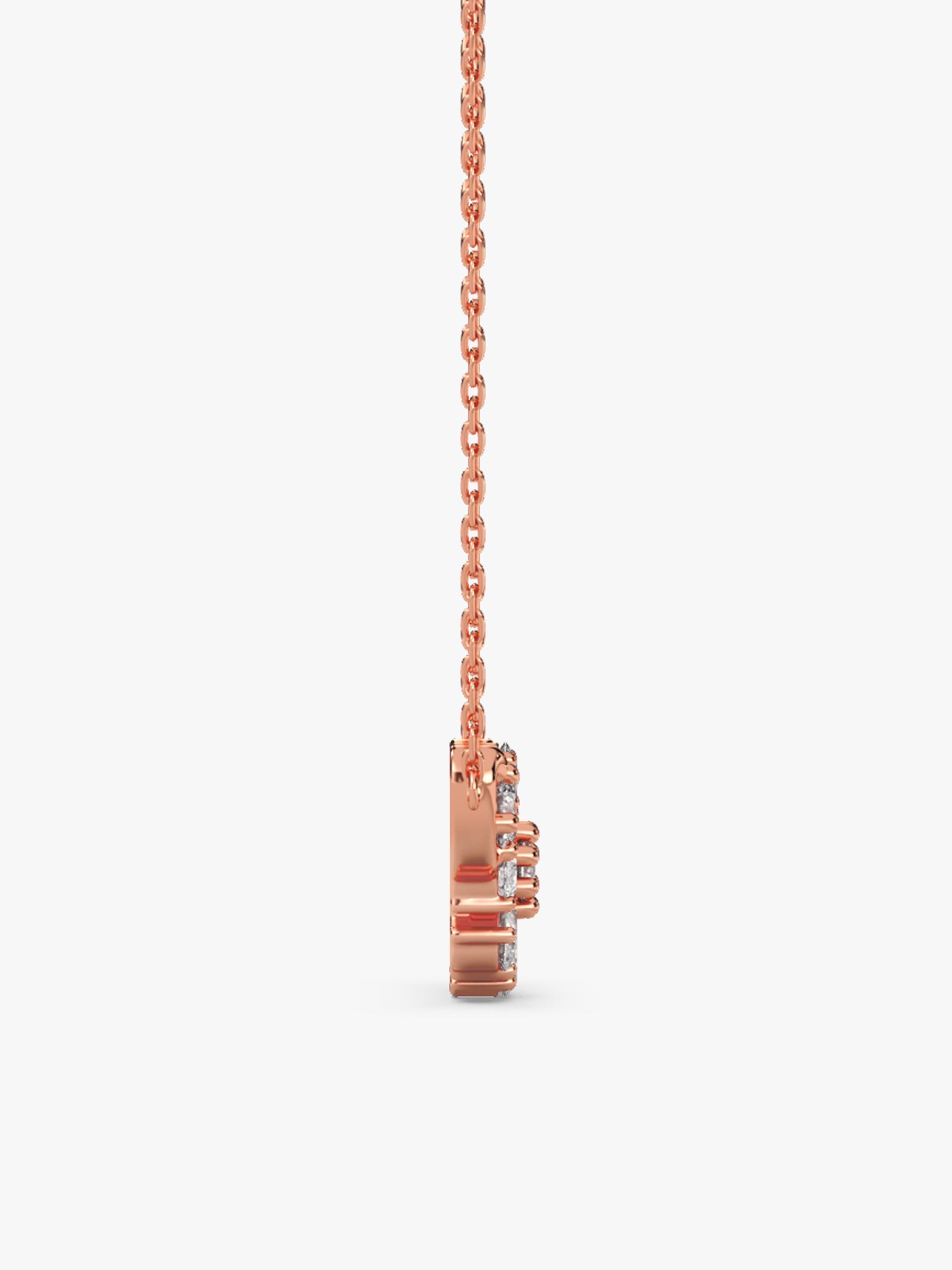Rose Gold Floral Necklace