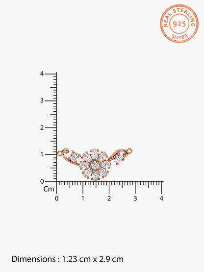 Rose Gold Floral Necklace