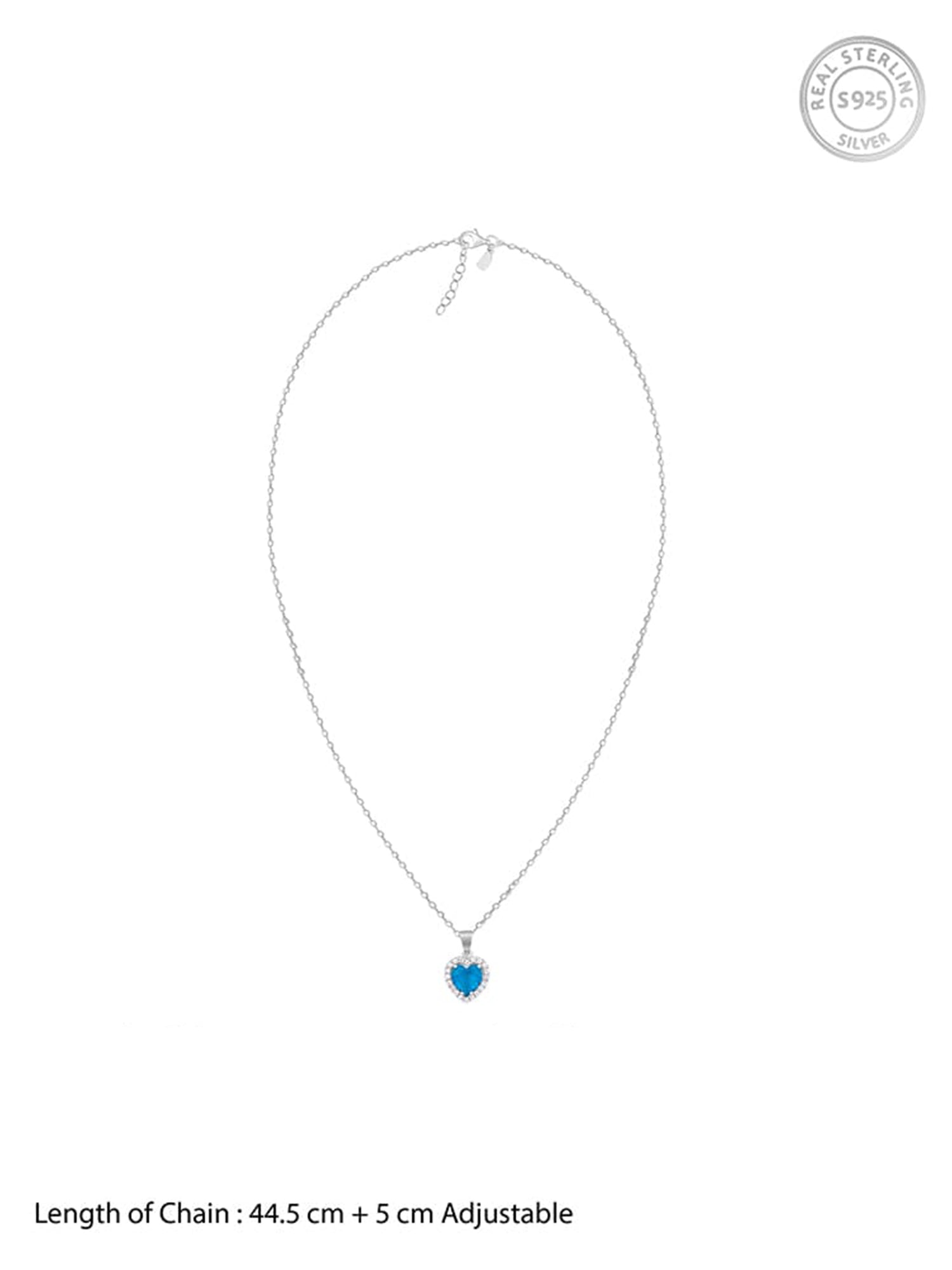 Silver Titanic Heart Of The Ocean Pendant With Link Chain