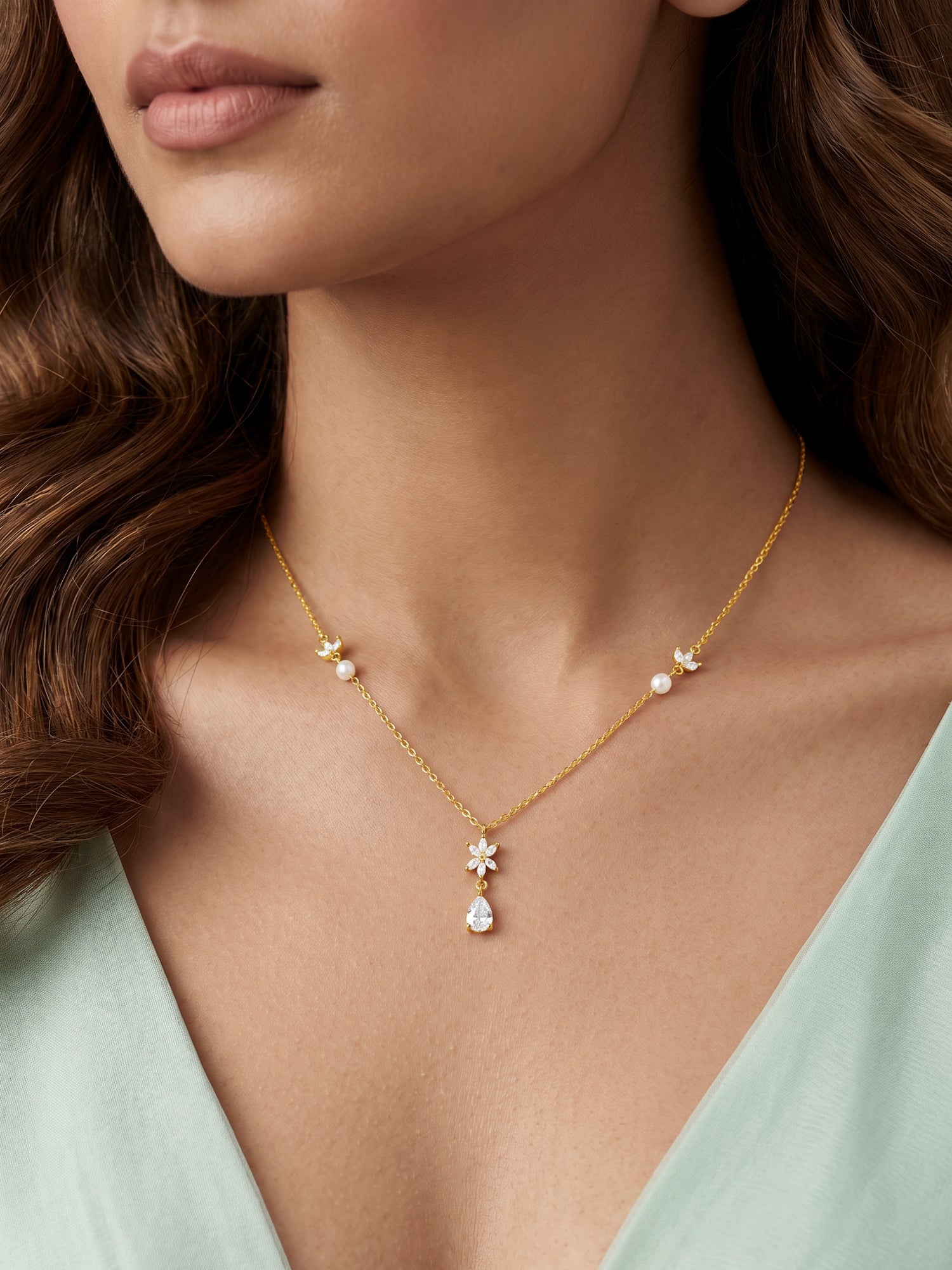 Glorious in Golden Necklace