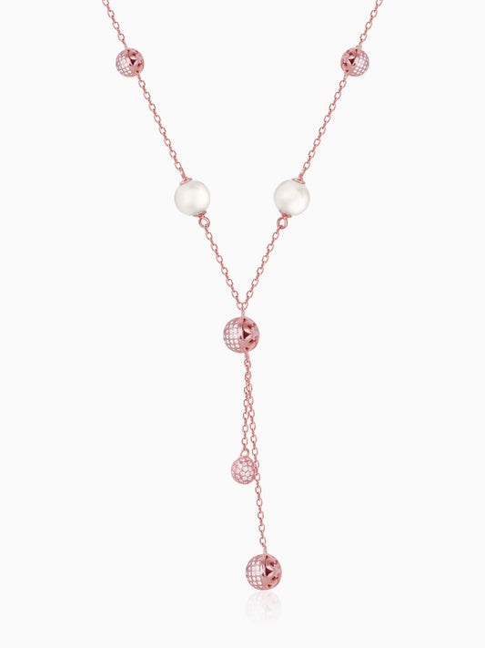 Anushka Sharma Rose Gold Pearlicious Necklace