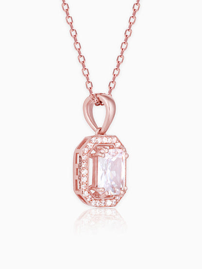 Rose Gold Mystique Romance Pendant With Link Chain