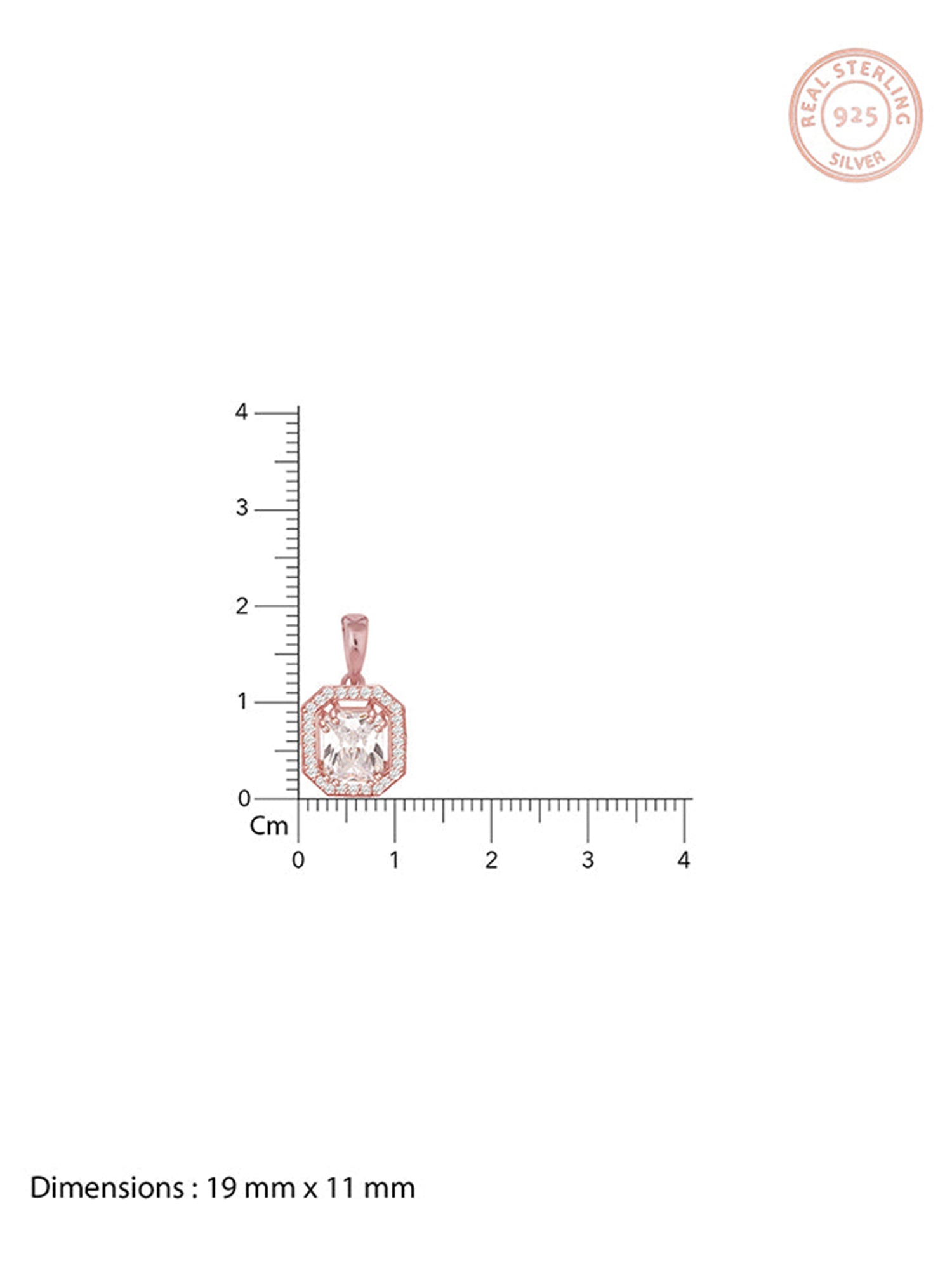 Rose Gold Mystique Romance Pendant With Link Chain
