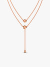 Rose Gold Terrific Trio Necklace
