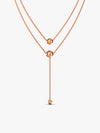 Rose Gold Terrific Trio Necklace