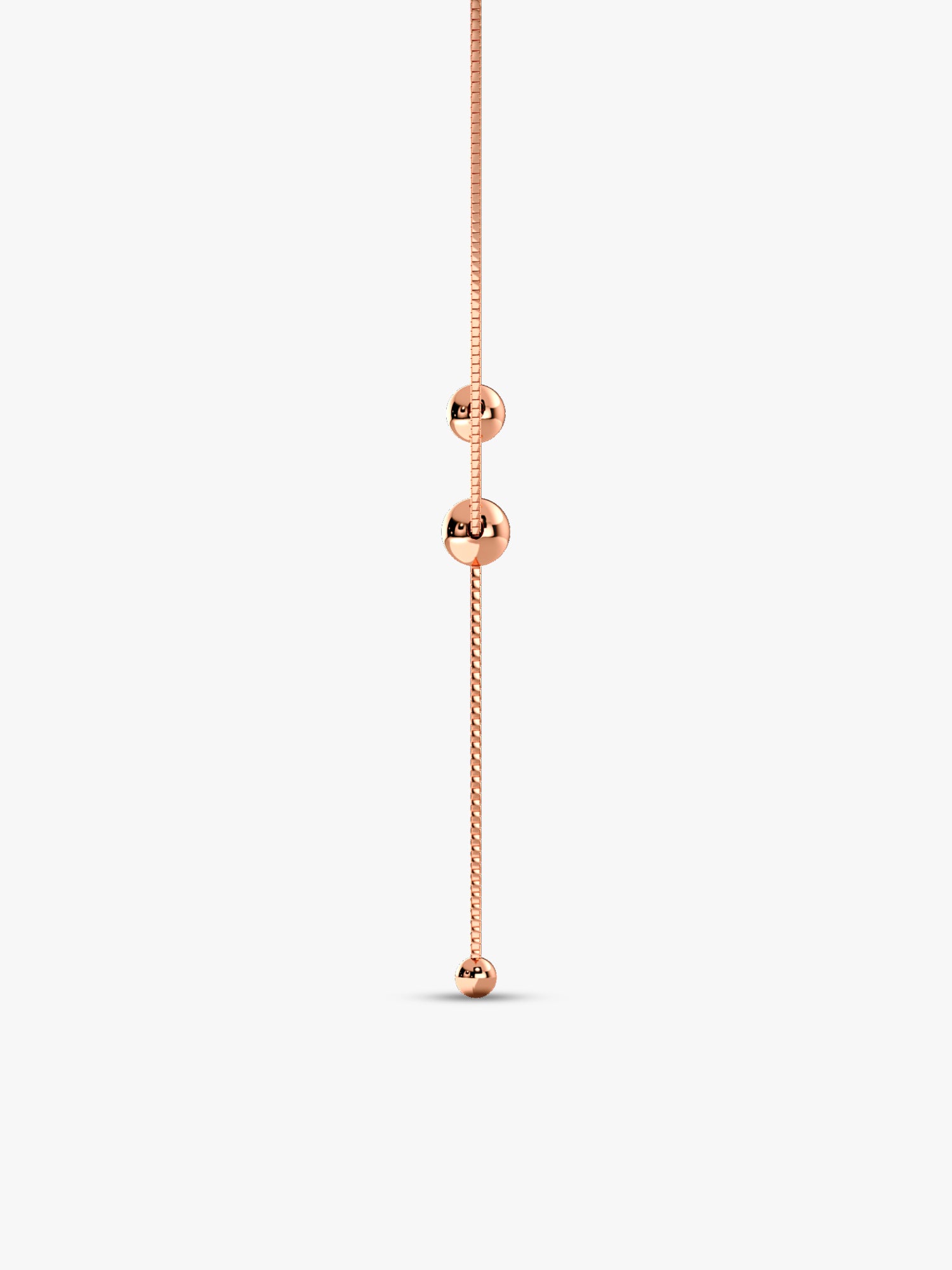 Rose Gold Terrific Trio Necklace