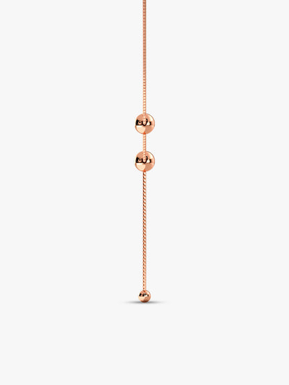 Rose Gold Terrific Trio Necklace