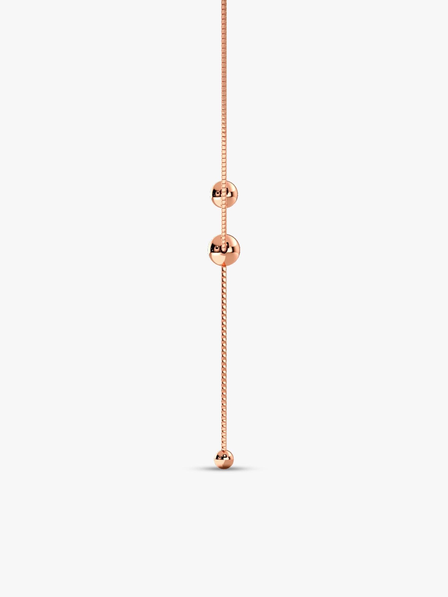 Rose Gold Terrific Trio Necklace