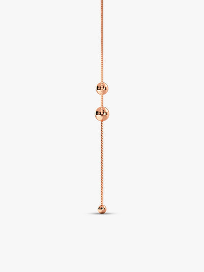Rose Gold Terrific Trio Necklace