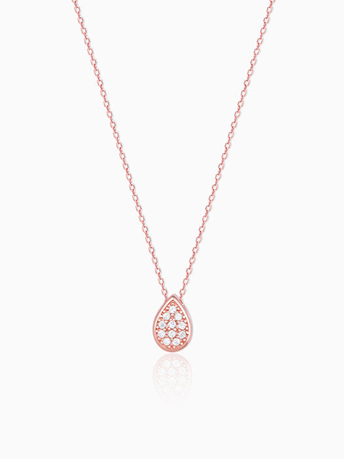 Rose Gold Studded Swayer Necklace
