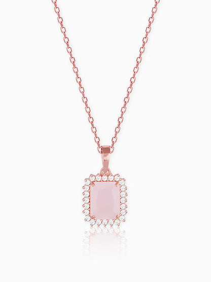 Rose Gold Fairytale Pendant With Link Chain