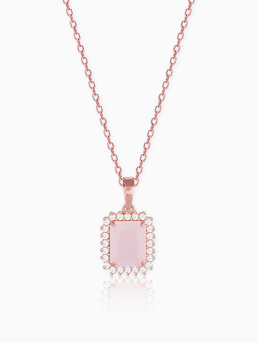 Rose Gold Fairytale Pendant With Link Chain