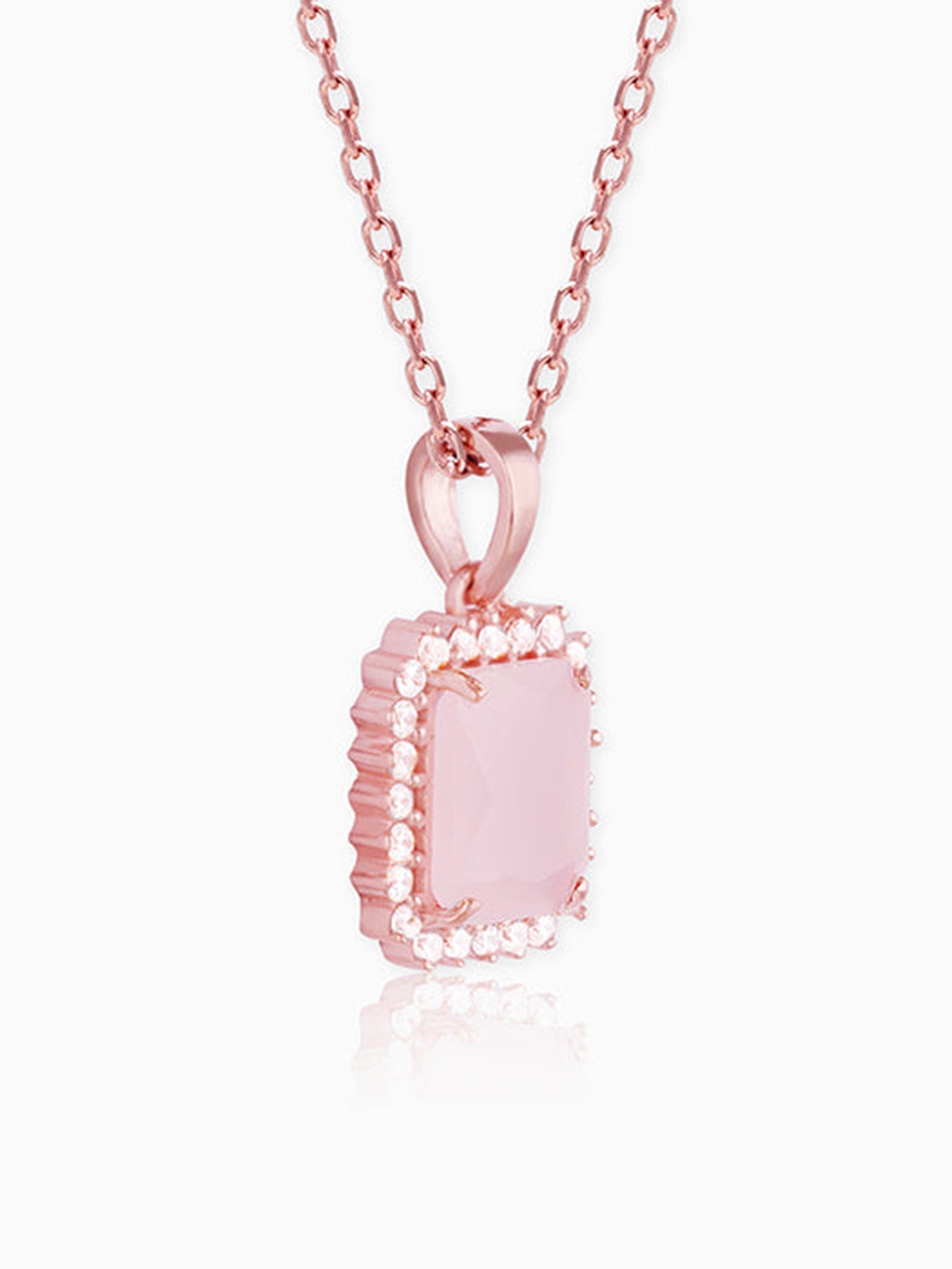 Rose Gold Fairytale Pendant With Link Chain