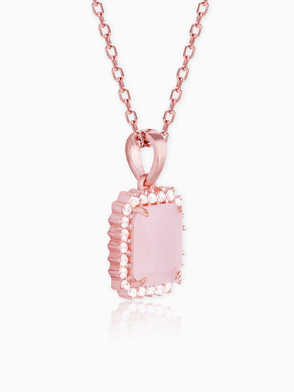 Rose Gold Fairytale Pendant With Link Chain