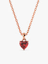 Rose Gold Loving in Red Pendant With Link Chain