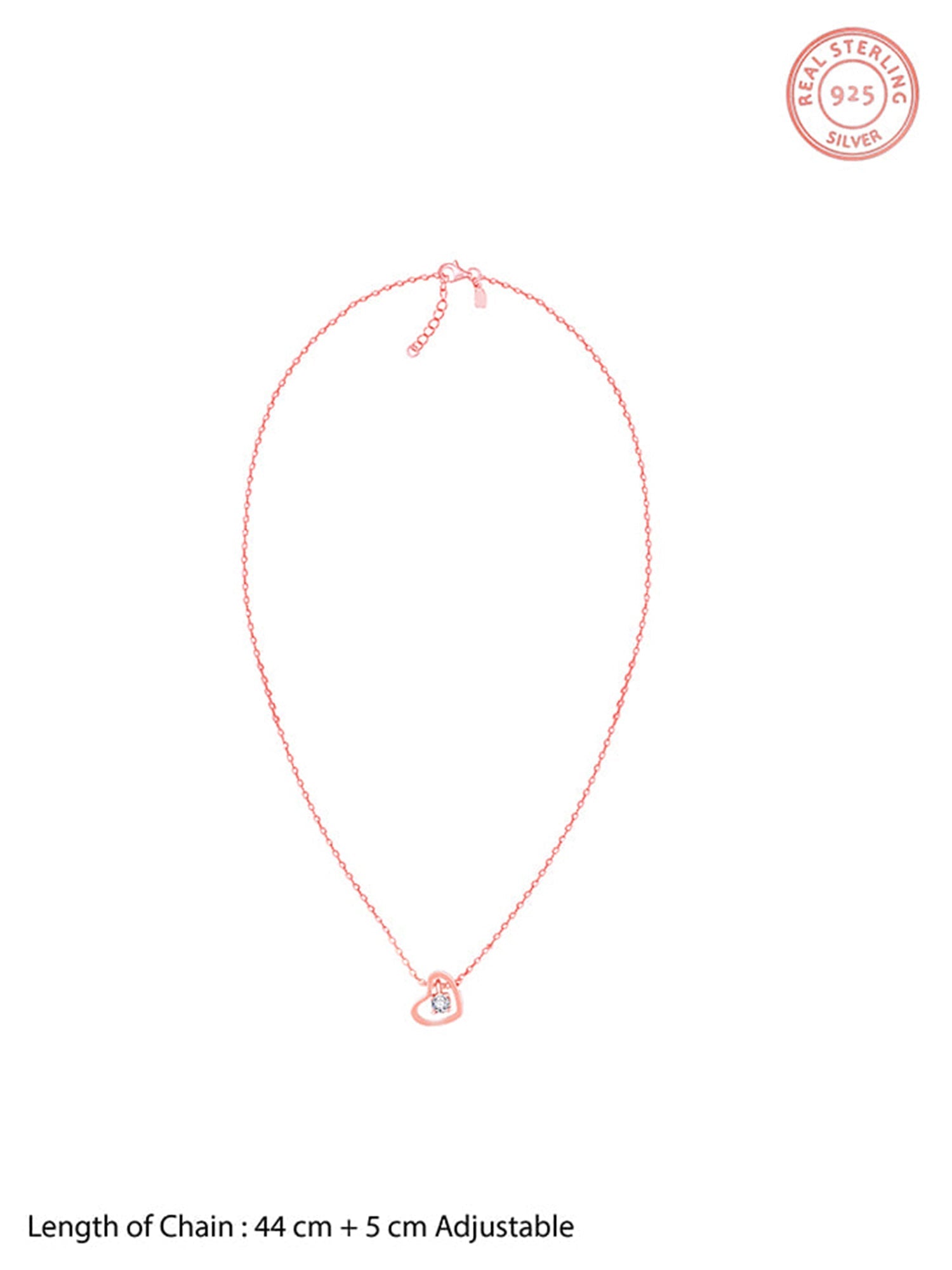 Rose Gold Whole Heart Necklace