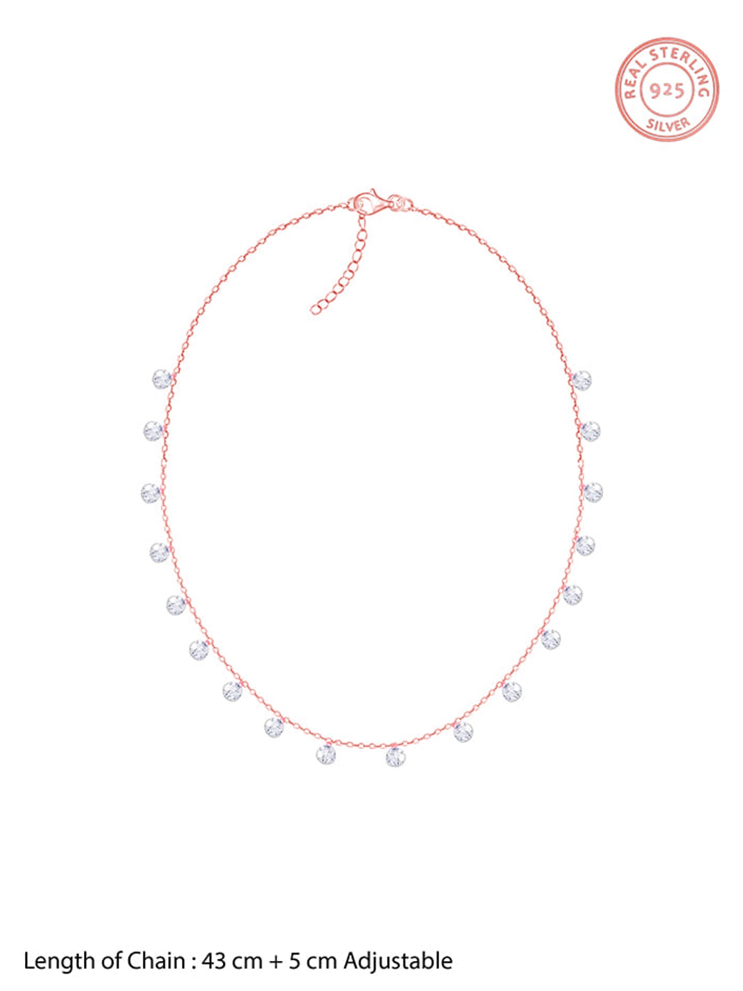 Rose Gold Queens Necklace