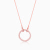 Anushka Sharma Rose Gold Forever Valentine Pendant with Link Chain