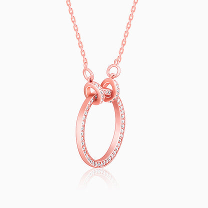 Anushka Sharma Rose Gold Forever Valentine Pendant with Link Chain