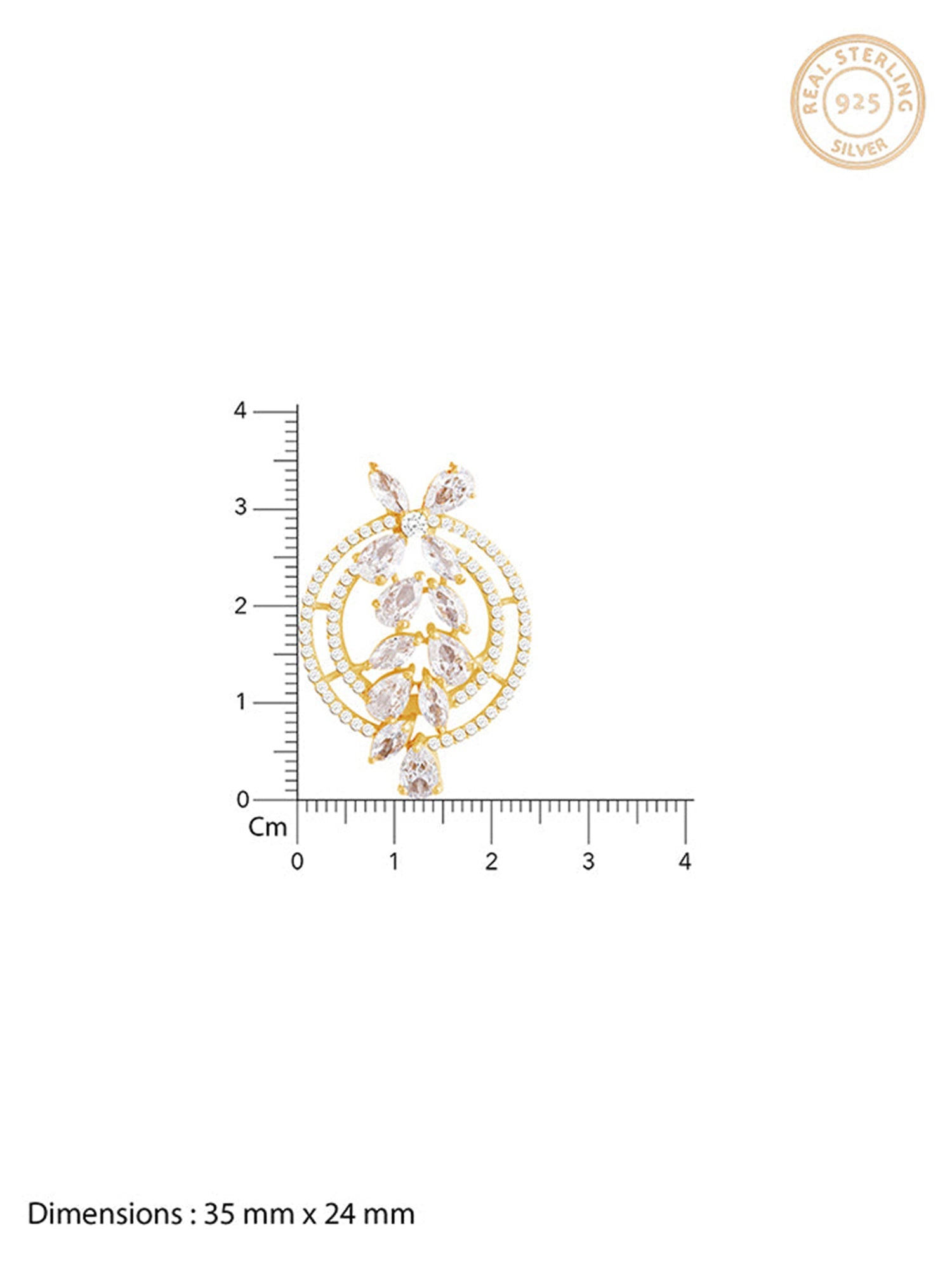 The White Periwinkle Pendant With Link Chain
