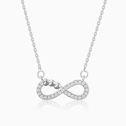 Silver Infinity Heart Necklace