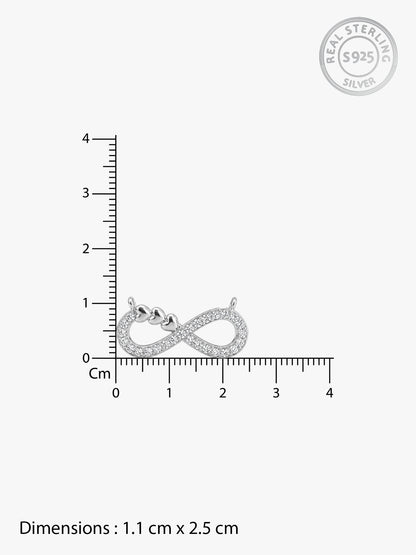 Silver Infinity Heart Necklace