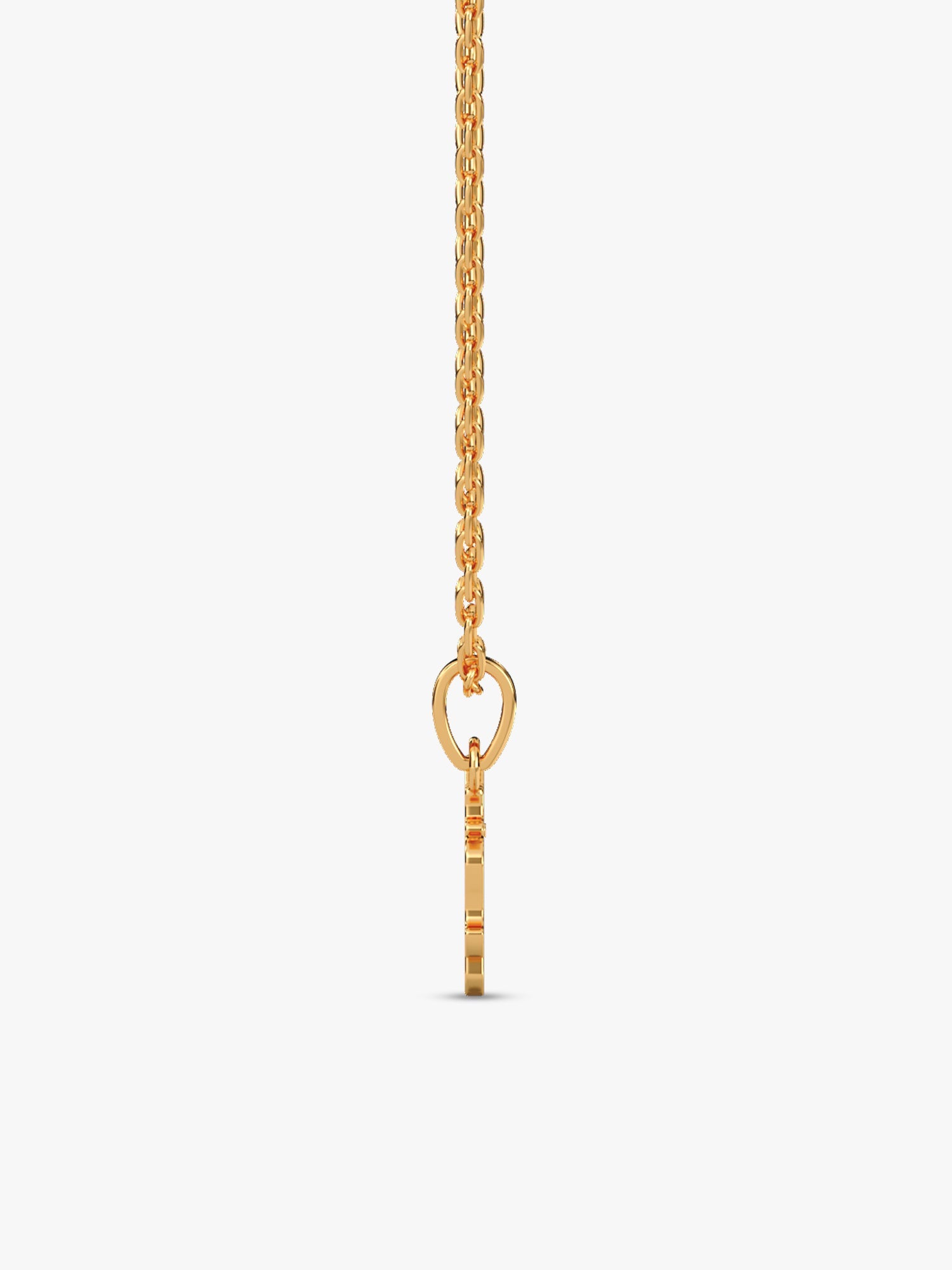 Golden Pie Unicorn Kids Pendant with Link Chain (7-10 yrs)