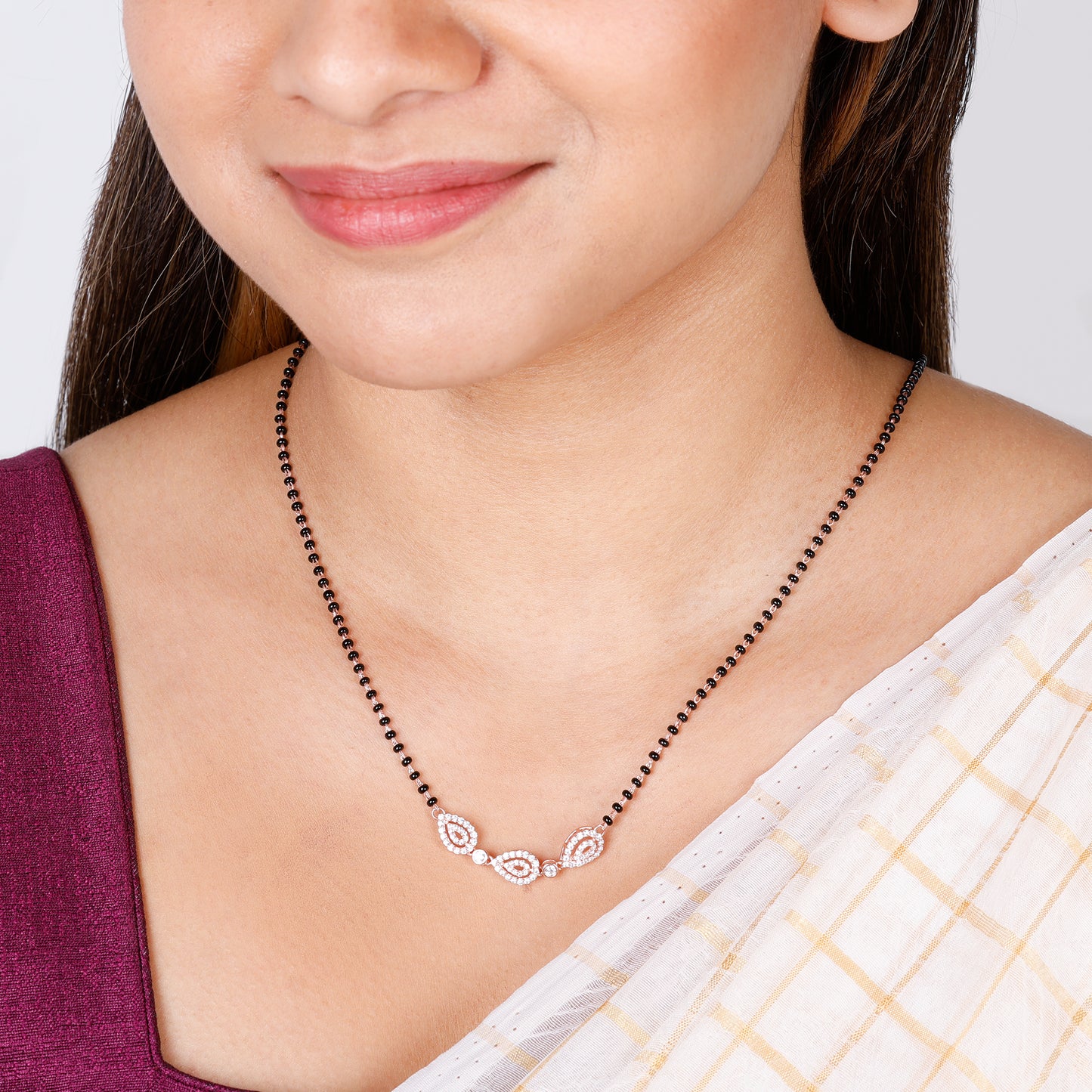 Rose Gold Love of Pears Mangalsutra