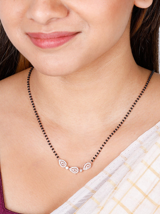 Rose Gold Love of Pears Mangalsutra