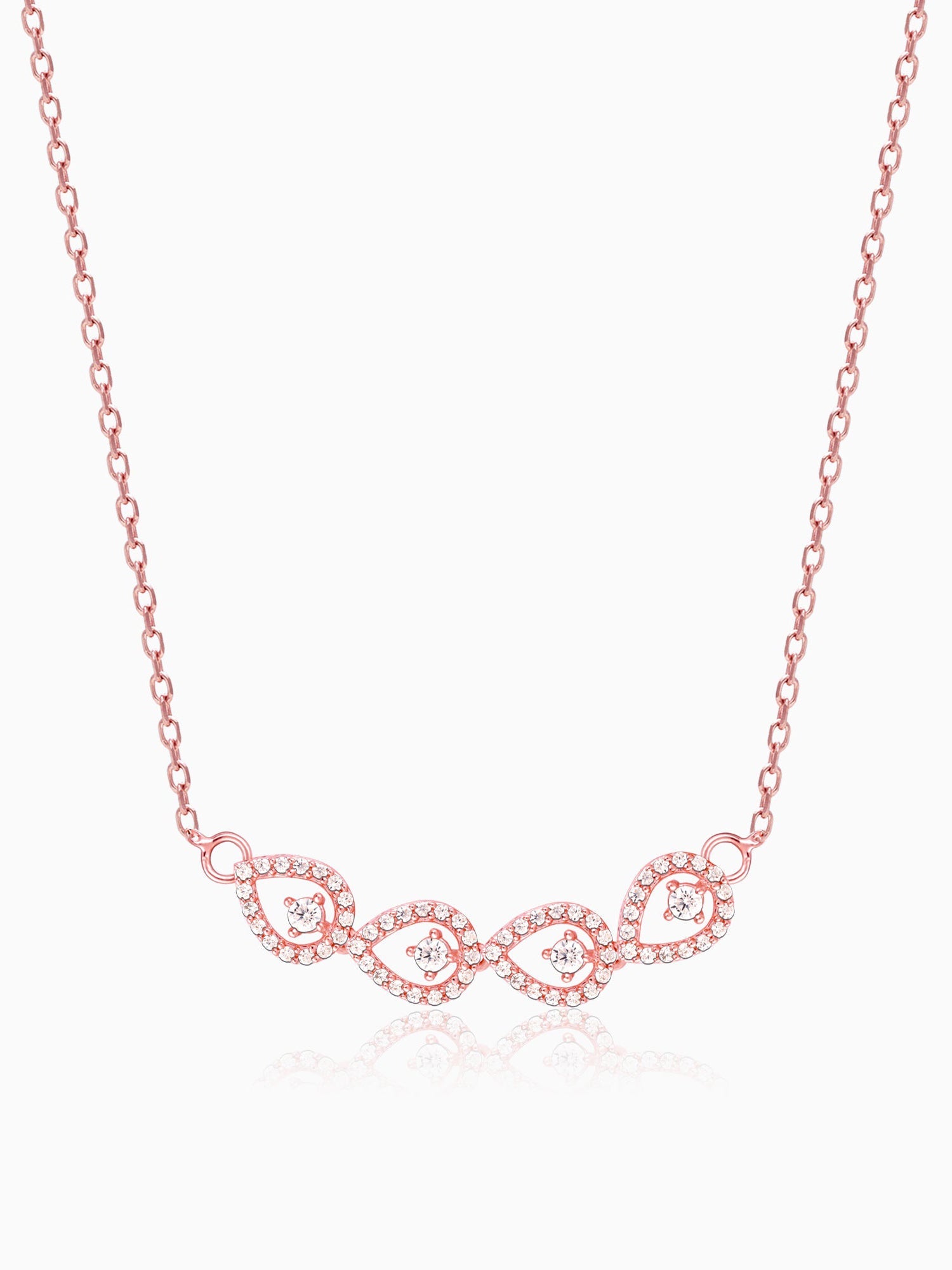 Rose Gold Peary Love Necklace