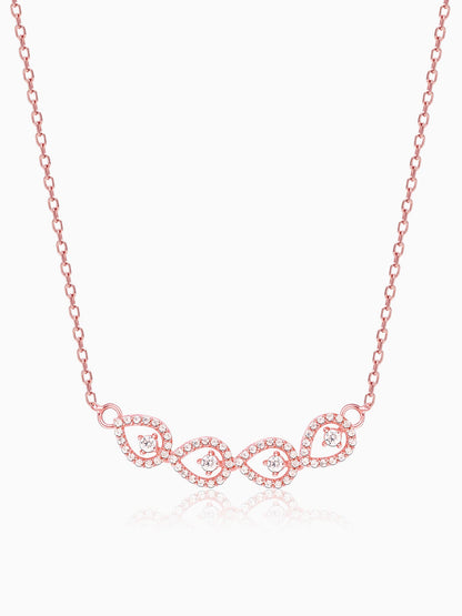 Rose Gold Peary Love Necklace