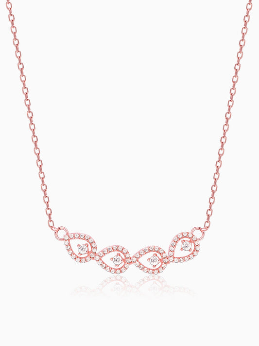 Rose Gold Peary Love Necklace