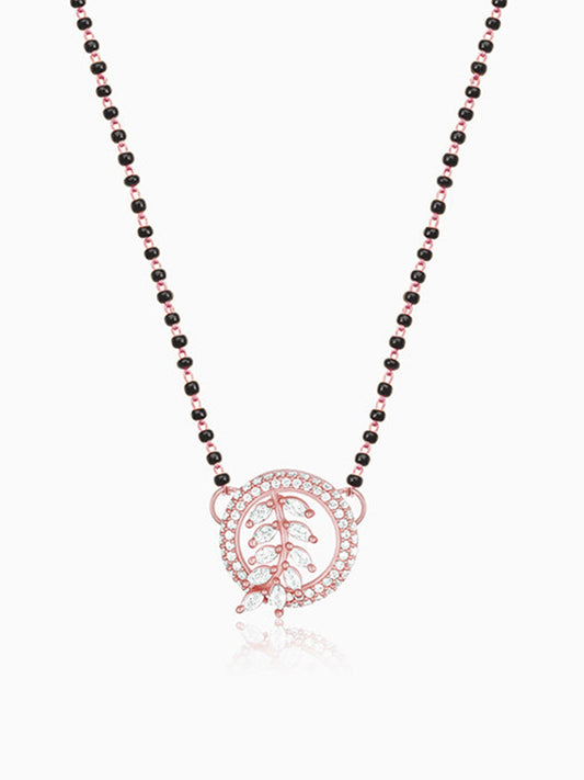 Rose Gold Periwinkle Mangalsutra