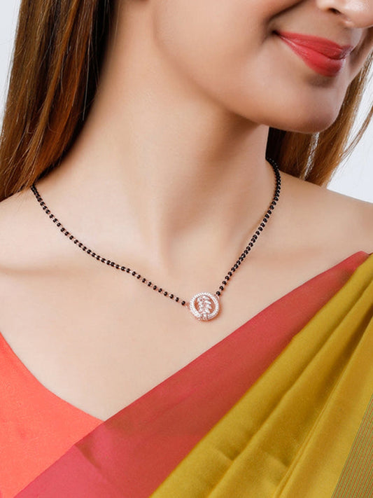 Rose Gold Periwinkle Mangalsutra