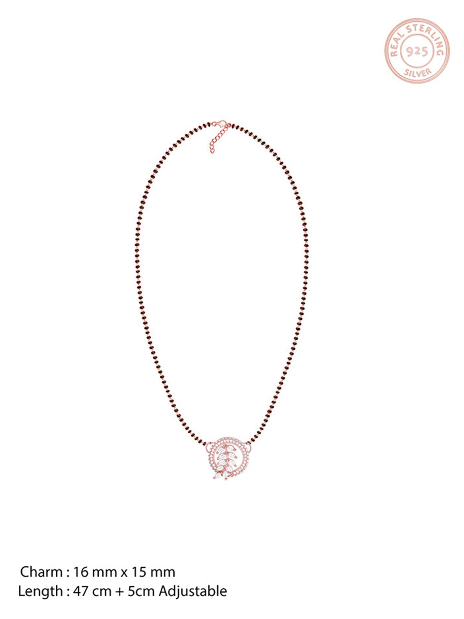Rose Gold Periwinkle Mangalsutra