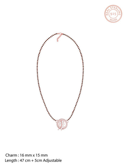 Rose Gold Periwinkle Mangalsutra