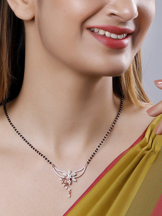 Rose Gold Floral Love Bond Mangalsutra