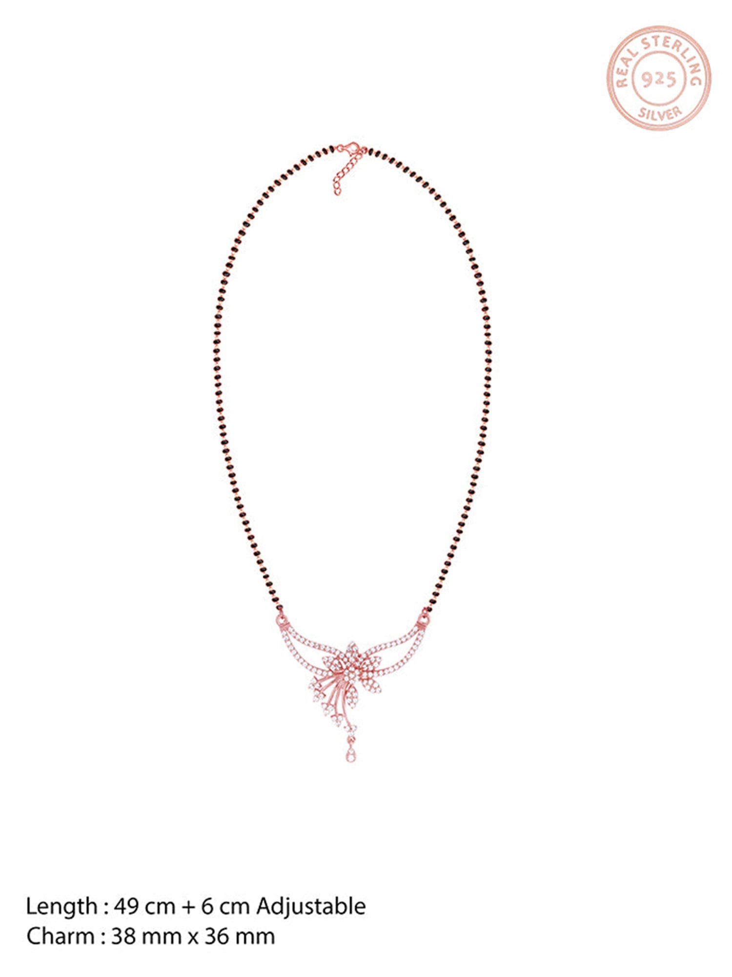 Rose Gold Floral Love Bond Mangalsutra