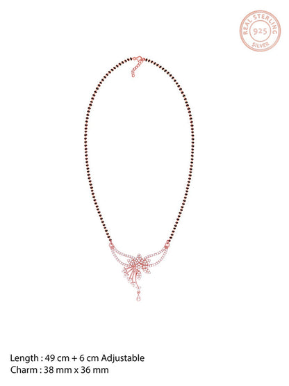 Rose Gold Floral Love Bond Mangalsutra
