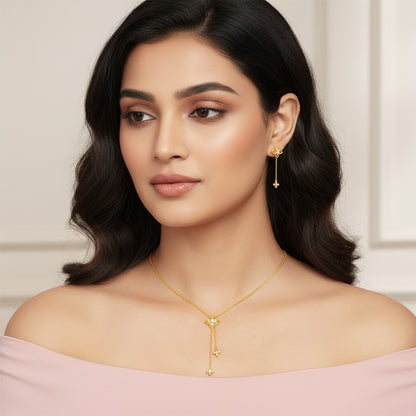 Golden Artsy Floral Set