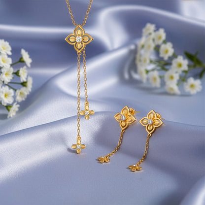 Golden Artsy Floral Set