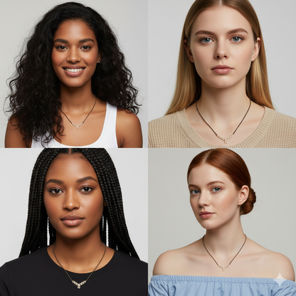 Golden Enamoured In Love Mangalsutra