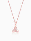Rose Gold Enveloped in Love Pendant with Link Chain